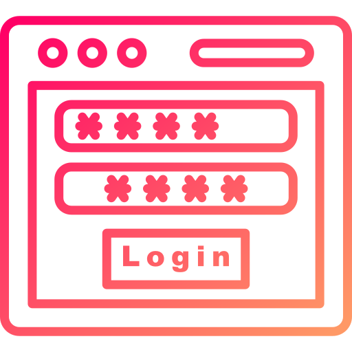 Login Generic gradient outline icon