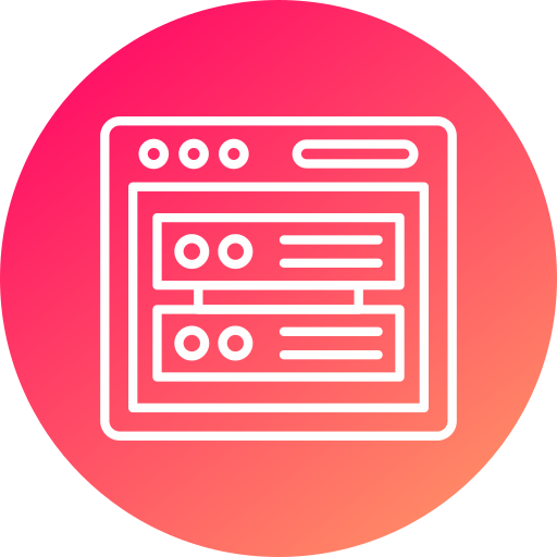 Database Generic gradient fill icon