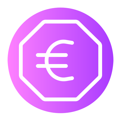 euro Generic gradient fill Ícone