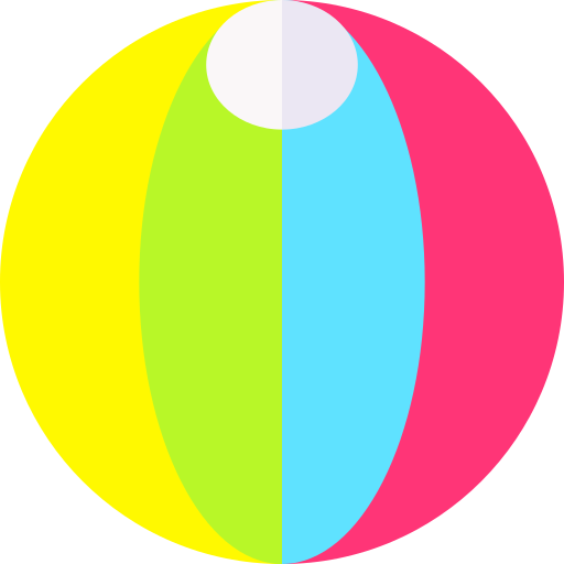 Beach ball Basic Straight Flat icon