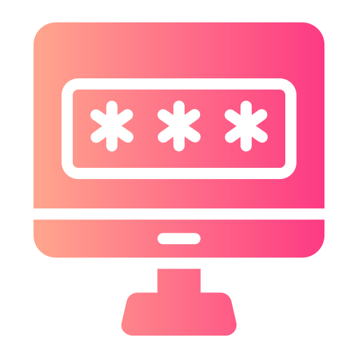 mot de passe Generic gradient fill Icône