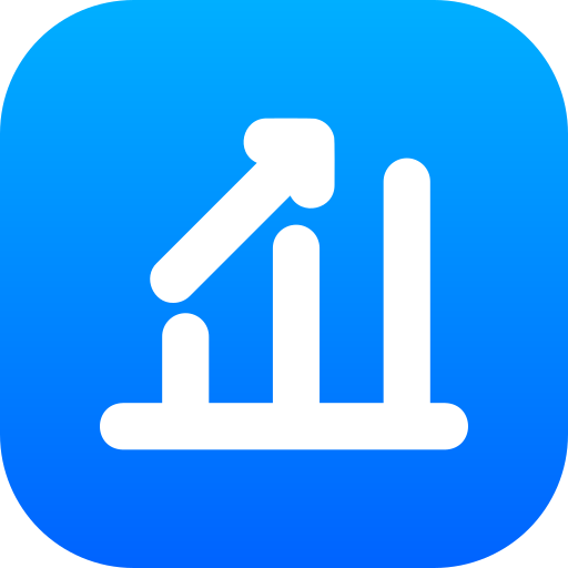 statistiek Generic gradient fill icoon