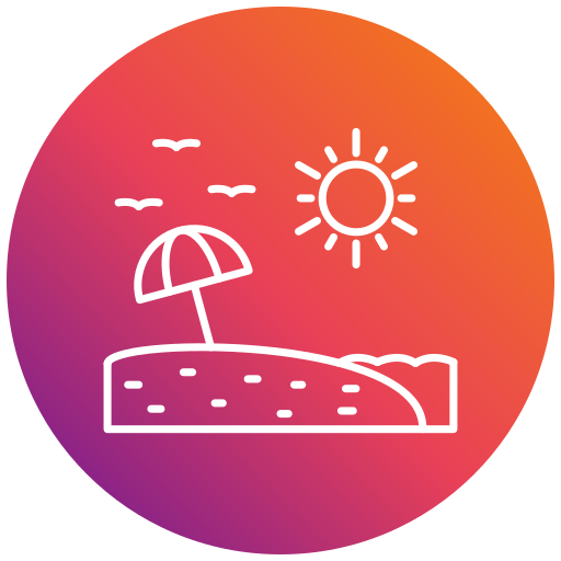 Beach Generic gradient fill icon