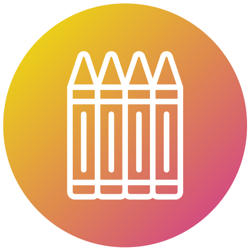 Crayons Generic gradient outline icon