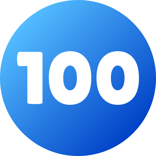 100 Generic gradient fill icon