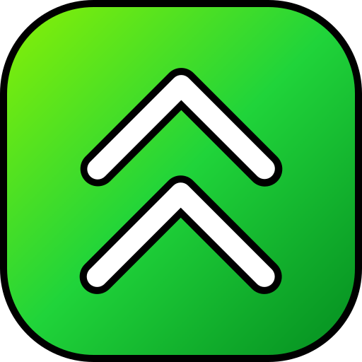 上矢印 Generic gradient lineal-color icon