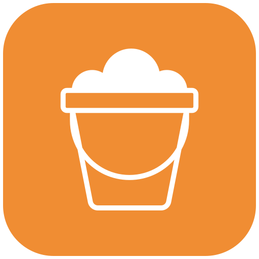 Sand bucket Generic color fill icon