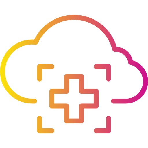 Computing cloud Payungkead Gradient icon