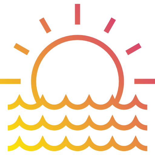 Sunset Payungkead Gradient icon