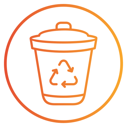 Recycle bin Generic gradient outline icon