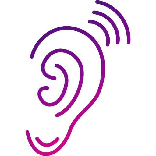 Ear Generic gradient outline icon