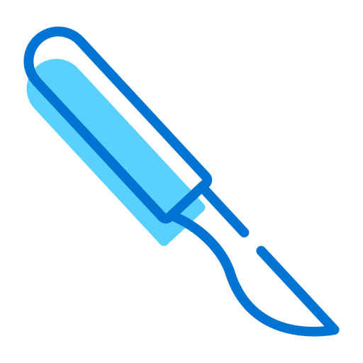 Surgical knife Generic color lineal-color icon