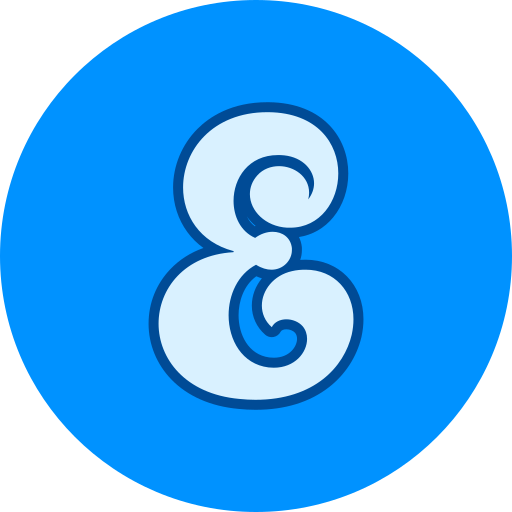 Letter e Generic color lineal-color icon