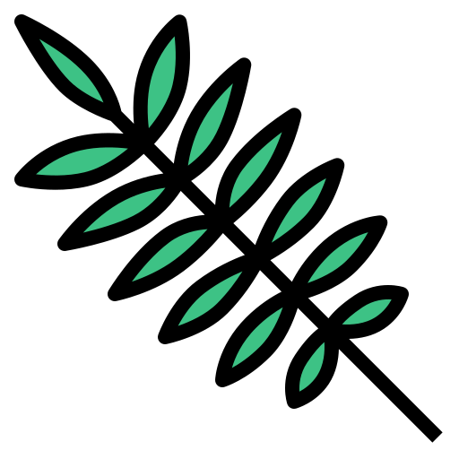 Tropical leaf Generic color lineal-color icon