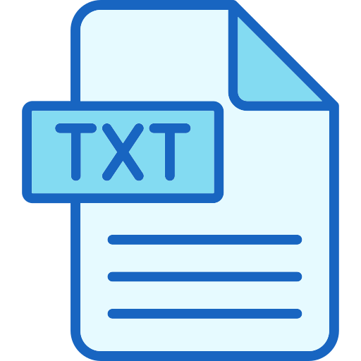 txt Generic color lineal-color icon