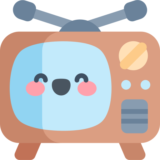 tv Kawaii Flat icon