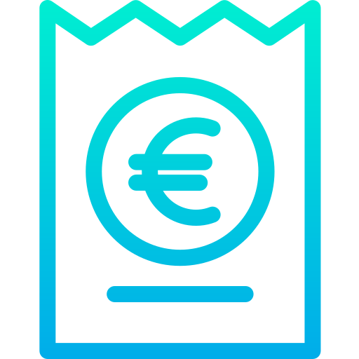 Invoice Kiranshastry Gradient icon