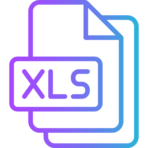 xls Generic gradient outline Ícone