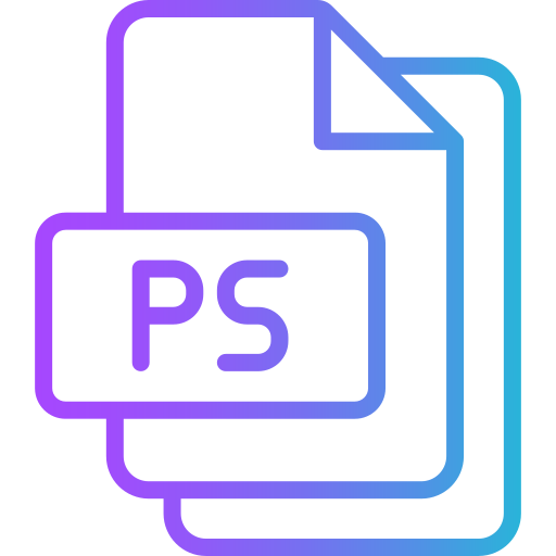 ps Generic gradient outline icon