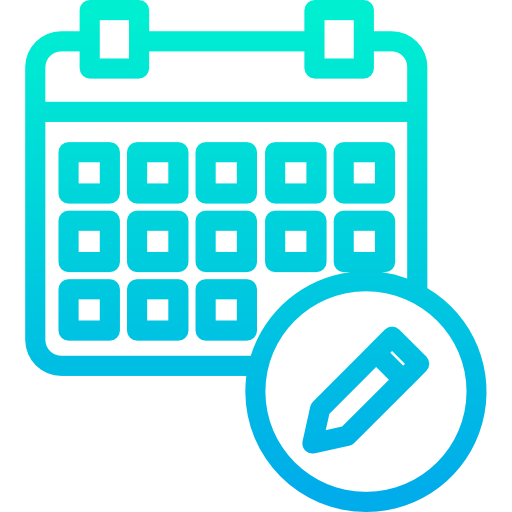 kalender Kiranshastry Gradient icoon