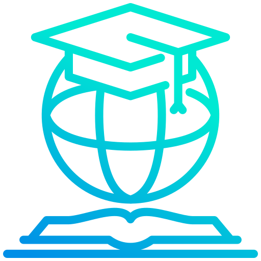 Global education Generic gradient outline icon