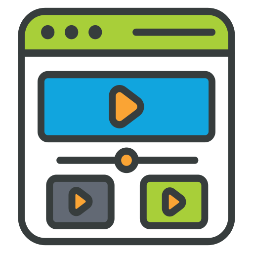 Video Generic color lineal-color icon