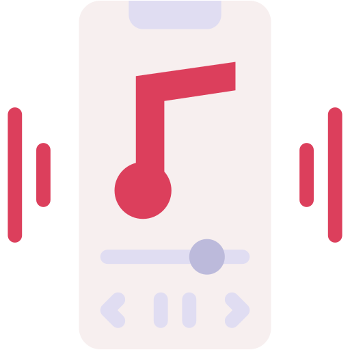 音楽アプリ Generic color fill icon