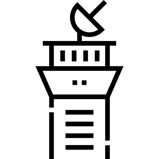 posto di osservazione Detailed Straight Lineal icona