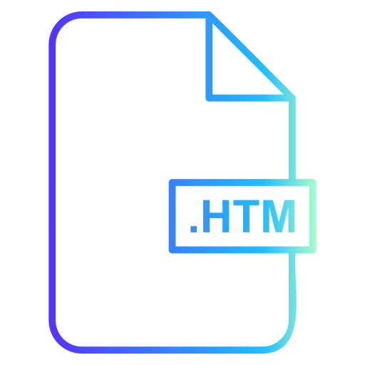 html-datei Generic gradient outline icon