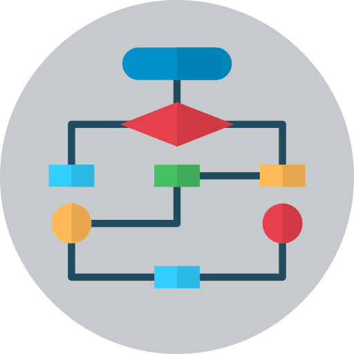 flussdiagramm Generic color fill icon