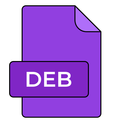 debファイル Generic color lineal-color icon