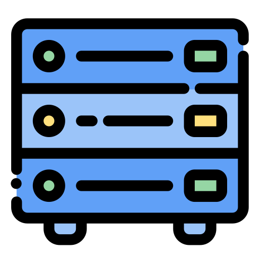 Server Generic color lineal-color icon