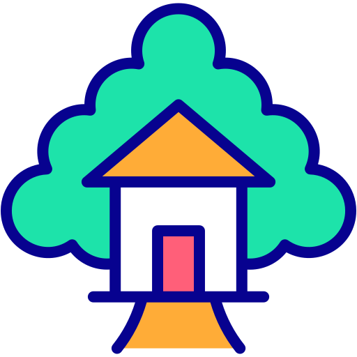 Tree house Generic color outline icon