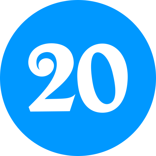 20 Generic color fill icon