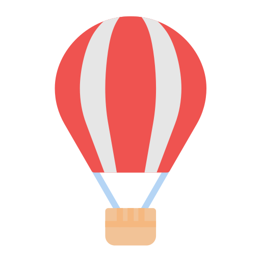 Hot air balloon Generic color fill icon