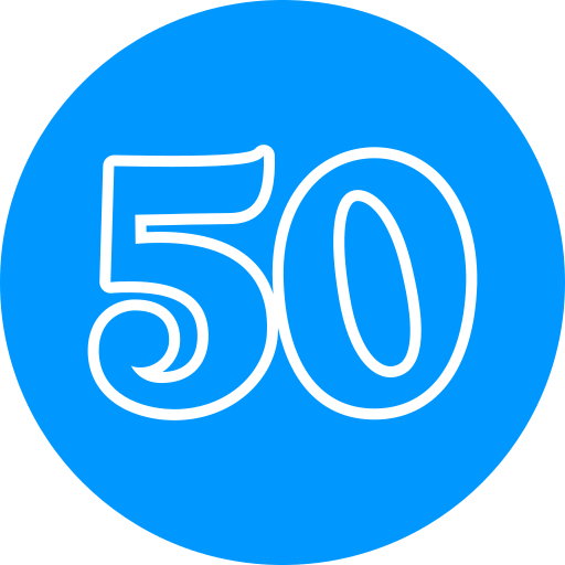 50 Generic color fill icon