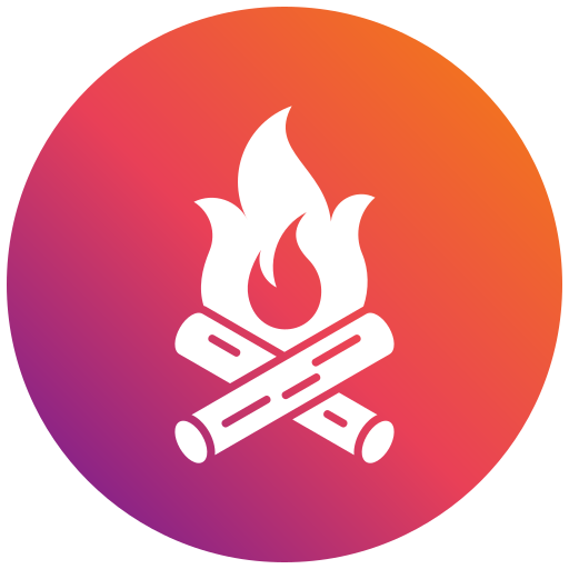 Bonfire Generic gradient fill icon