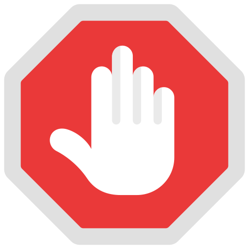 Stop sign Juicy Fish Flat icon