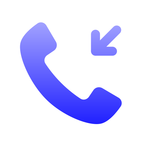 Incoming call Generic gradient fill icon