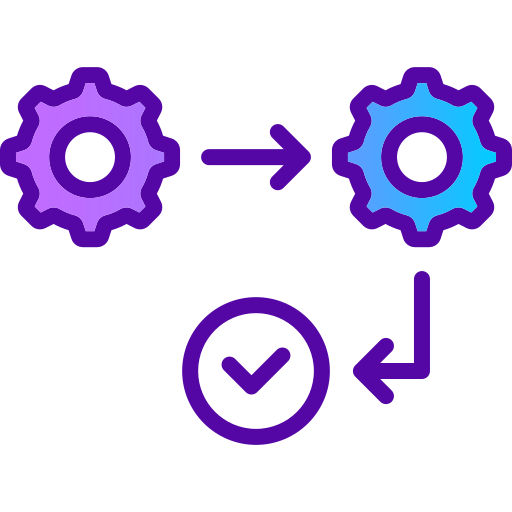 arbeitsprozess Generic gradient lineal-color icon