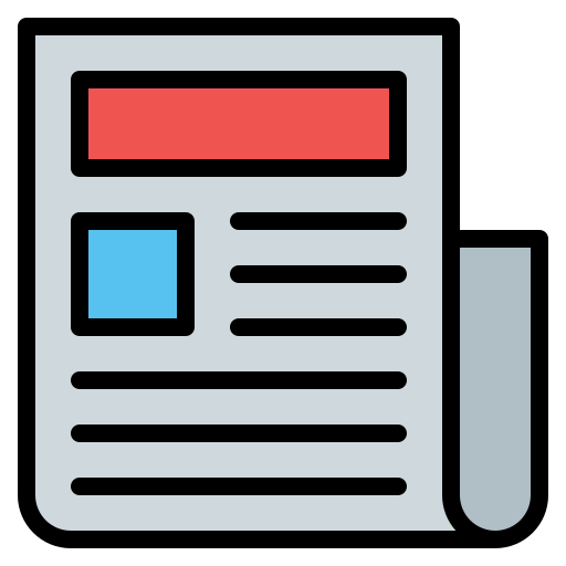 Newspaper Generic color lineal-color icon