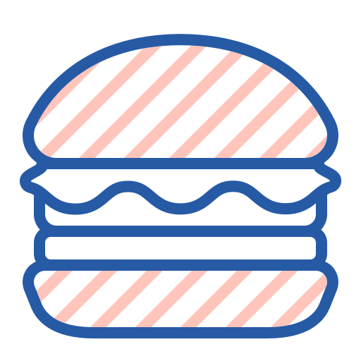 Burger Generic color lineal-color icon