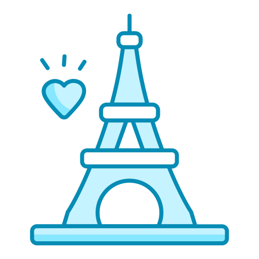 eiffel Generic color lineal-color icon