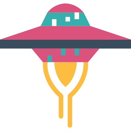 Ufo Smalllikeart Flat icon