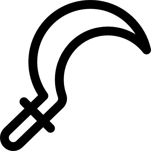 falce Basic Rounded Lineal icona