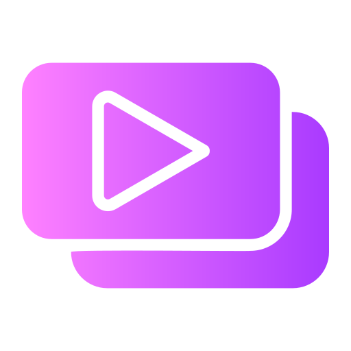 Video Generic gradient fill icon