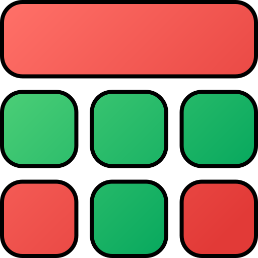 layout Generic gradient lineal-color icon