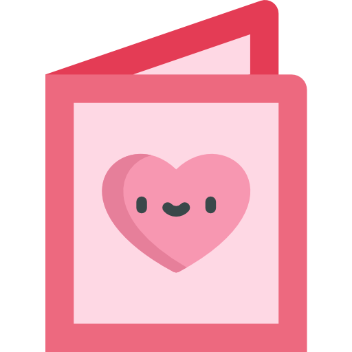 Postcard Kawaii Flat icon