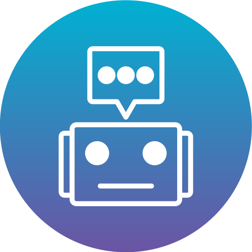 Chat bot Generic gradient fill icon