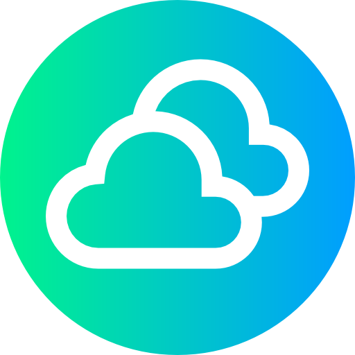 wolken Super Basic Straight Circular icon